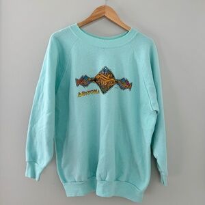 Gopher Sport Blue/Teal "Arizona"‎ Graphic Crewneck Sweatshirt (3X)